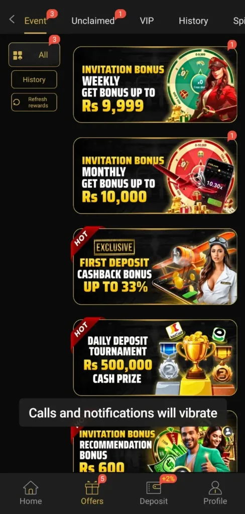 J188 Game Daily events image.