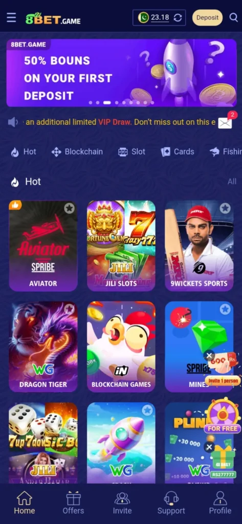 88BET Game Dashboard Image