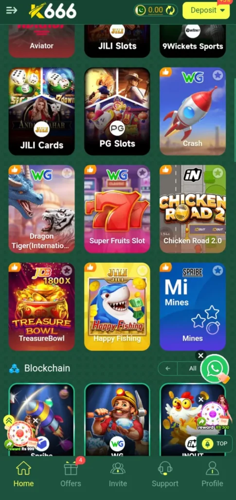 K666 Game Dashboard Image