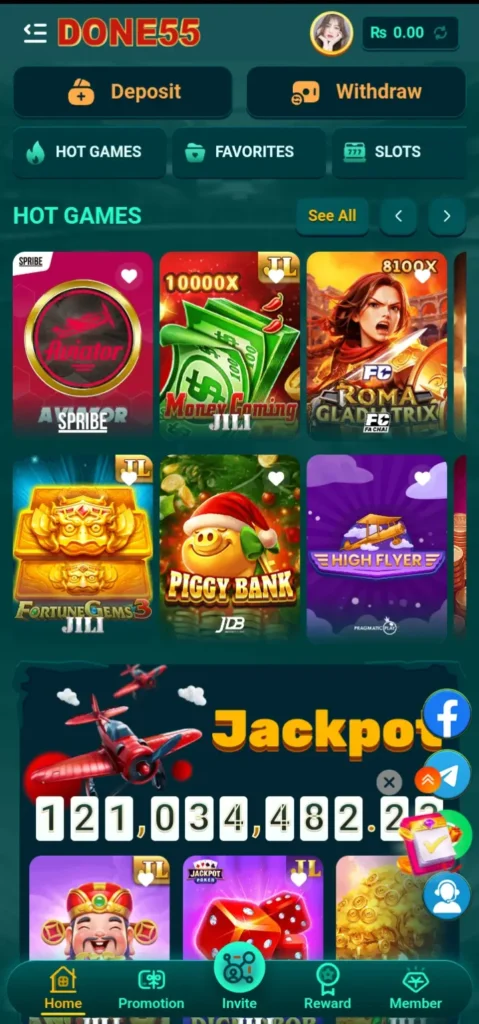 DONE55 Game Dashboard Image